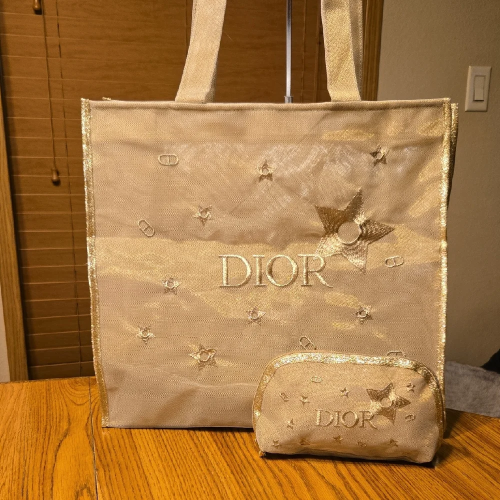 Dior Tote and Pouch Set NWOT